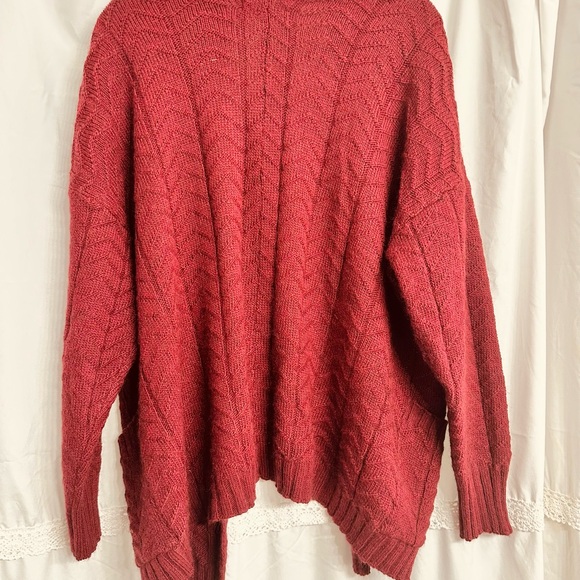 Chíaramante Made in Italy Women Wool Cardigan Sweater Burgundy size M - Picture 4 of 6